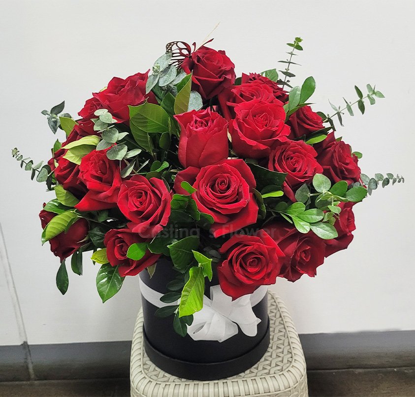 Box Romántico - 40 rosas.