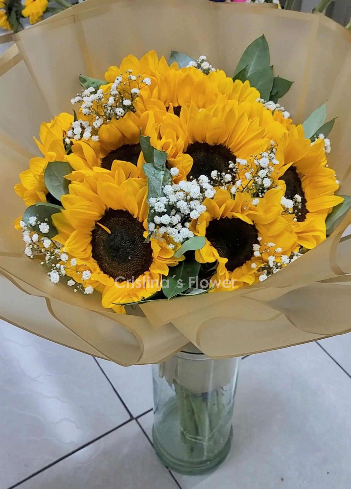 Ramo Buchón de 10 Girasoles