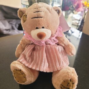 Osita con vestido rosa